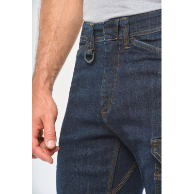 Men's multipocket denim bermuda shorts